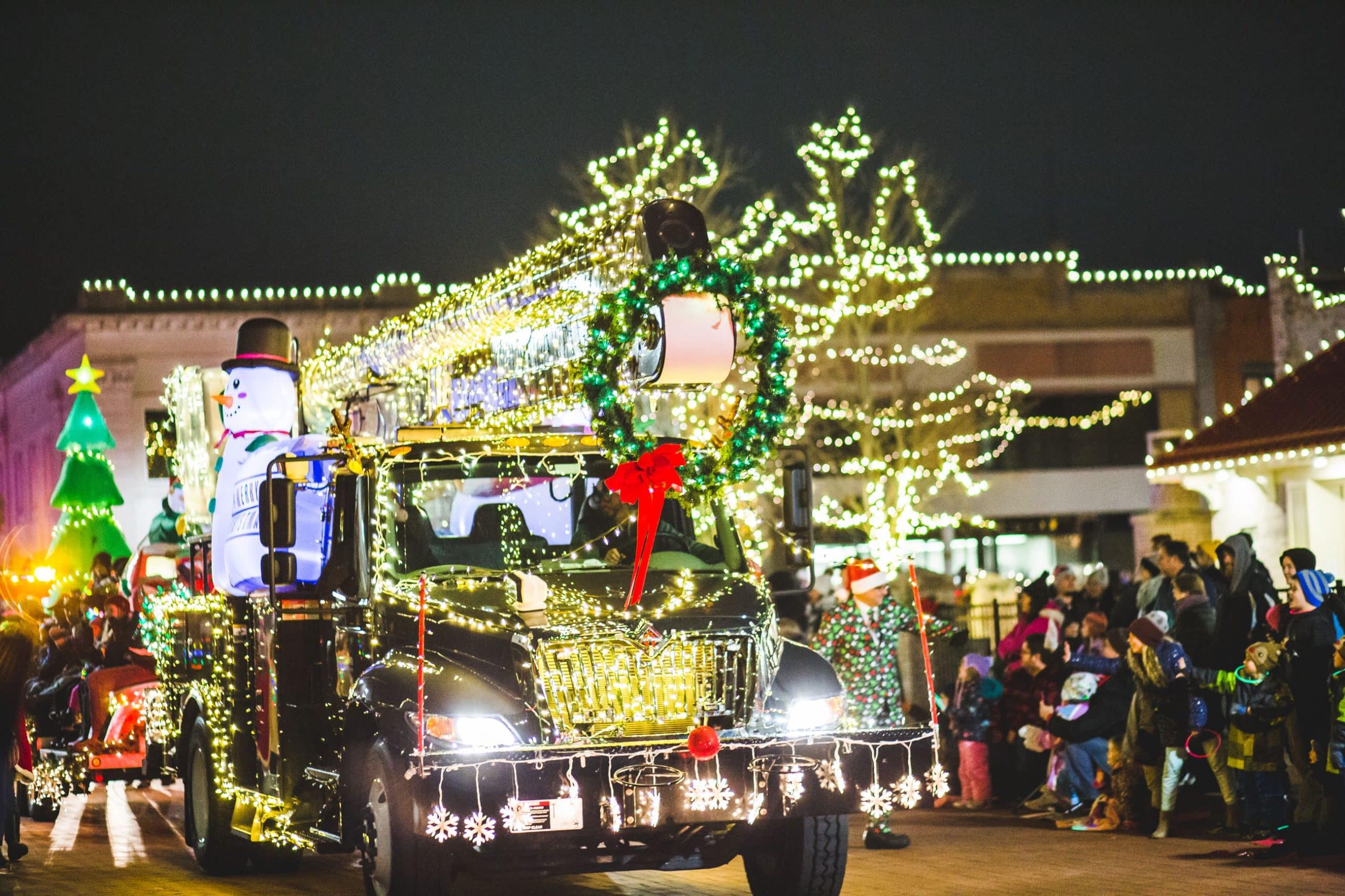 holiday parade featuring Zeeland BPW truck