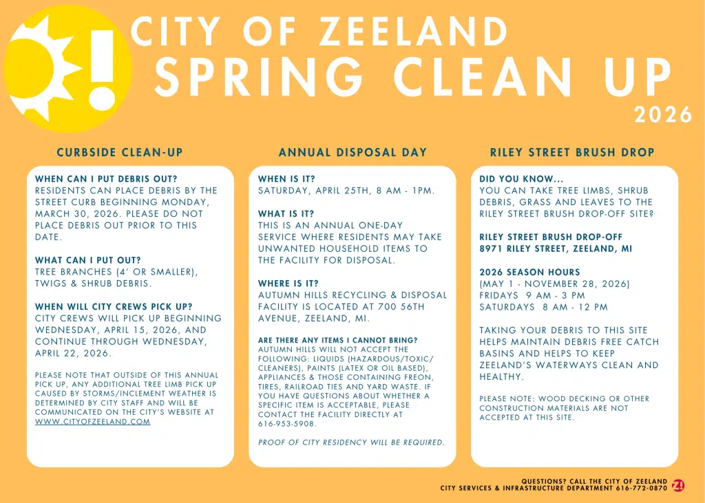 Spring Clean Up - City of Zeeland